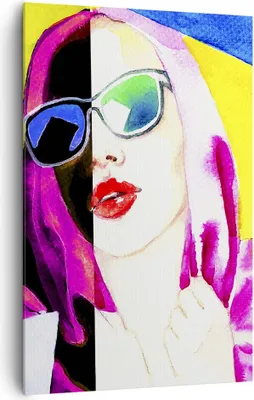 Produktbild von Bild auf Leinwand - Leinwandbild - Einteilig - Frau Modell - 80x120cm - Wand Bild - Wanddeko - Wandbilder - Leinwanddruck - Kunstdruck - Wanddekoration - Leinwand bilder - Wandbild - PA80x120-3958
