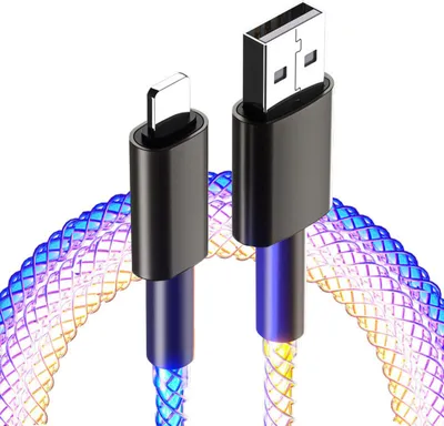 Produktbild von USB/Lightning Lade- und Synchronisationskabel für Apple mit Hintergrundbeleuchtung, 1 Meter