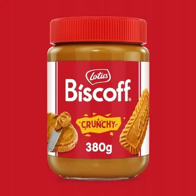 Image de Lotus Biscoff Crunchy pâte à tartiner crémeuse à base de biscuits au caramel 380g