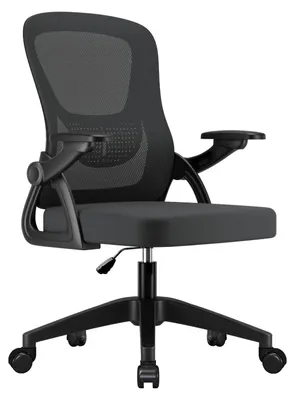 Image de Chaise de bureau ergonomique avec fonction pivotante et accoudoirs réglables
