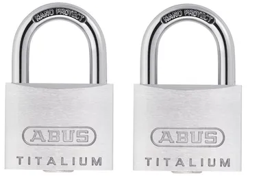 Zdjęcie produktu dla Kłódki ABUS TITALIUM (2 szt.) klucz 40 mm, 3 klucze (727TI/40)