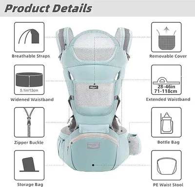 Produktbild von Famanu Babytrage ergonomisch - für Neugeborene, atmungsaktiv, 3 bis 36 Monate