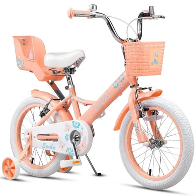 Image de Vélo pour enfants fille avec panier et roues stabilisatrices