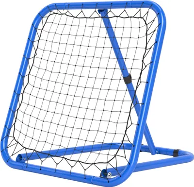 Produktbild von Klappbarer Fußball-Rebounder, Metall, 5-stufig verstellbar, 78x84x65-78 cm, Blau, Rückprallwand