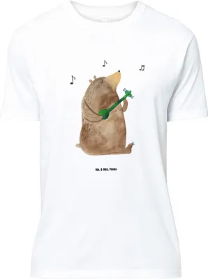 Produktbild von Mr. & Mrs. Panda Größe M T-Shirt Bär Lied - Weiß - Geschenk, Herren, Teddy, Herz, mit Spruch, Freundin, Valentinstag, Shirt, Liebe, Tshirt