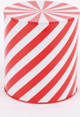 Produktbild von Rico Design Keksdose Streifen rot weiß 15x13,5cm