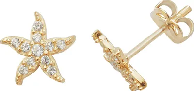Produktbild von 9 Karat (375) Gold Damen - Paar Ohrstecker mit Zirkonia - 7mm*7mm; TRS1896
