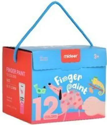 Image de Mideer Set de peinture au doigt pour enfants - 12 couleurs