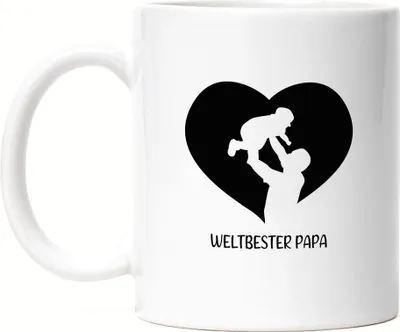 Produktbild von Weltbester Papa Tasse Spruch Liebe Vatertag Geschenkidee Bester Papa Dad