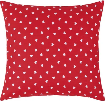 Obrázok produktu pre Vankúš ADÉLA – 40 x 40 cm – červená, biela