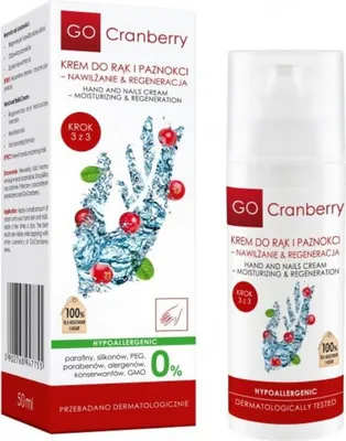 Produktbild von GoCranberry feuchtigkeitsspendende und regenerierende Hand- und Nagelcreme 50 ml