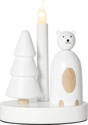 Produktbild von Star Trading Christmas Joy kynttelikkö, Polar Bear