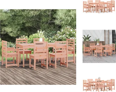 Image de vidaXL Ensemble de jardin 7 pièces en bois massif Douglasie - Ensembles de meubles de jardin