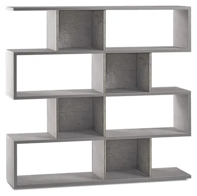 Immagine prodotto di Libreria Modulare 4 Ripiani 150x144x38 cm Cemento