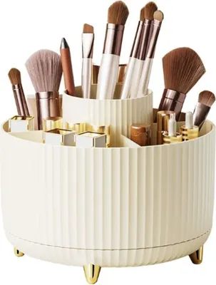 Immagine prodotto di UNIQ Organizzatore rotante per il trucco - bianco crema