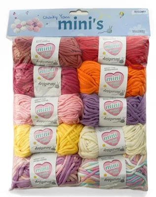 Image de Fil à tricoter pour crochet, 10 pelotes de 25g, mélange coton-nylon, fil épais, couleur rose