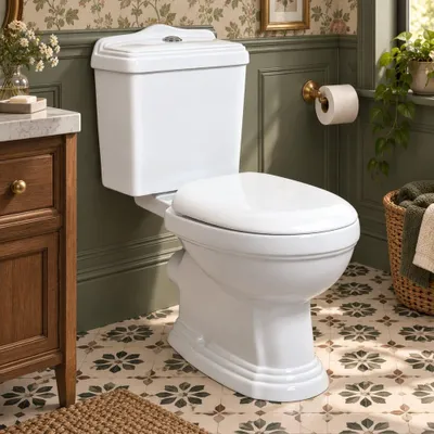 Produktbild von Klassisches Stand-WC Keramik ABERY mit Spühlkasten
