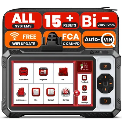 Image de Scanner OBD2 – Appareil de diagnostic et lecteur de codes avec écran tactile de 6,2 pouces et mises à jour via Wi-Fi
