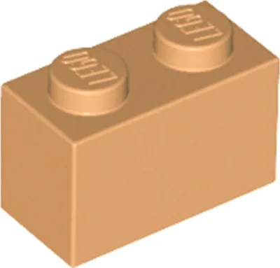 Obrázek produktu pro 1 kus LEGO, díl c. 3004 ve stredním nugátu (strední nugát)