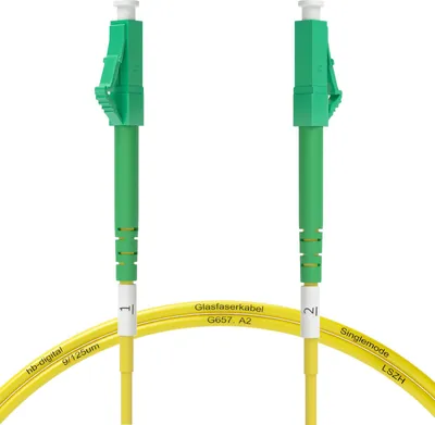 Produktbild von hb-digital Glasfaserkabel Netzwerkkabel 20m Simplex LC/APC-LC/APC, G.657.A2