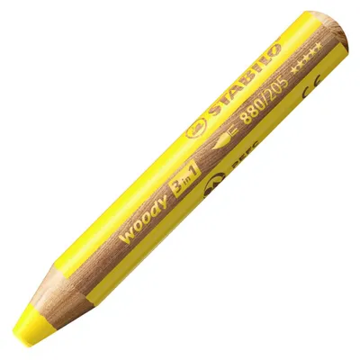 Produktbild von Happy Kidz Farbstift Stabilo Woody Einzelstift Farbe: gelb 21404156032-gelb