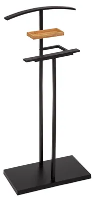 Produktbild von 5five Simply Smart | Kleiderständer mit Bambusregal - Schwarz - Minimalistisch und stabil - Ideal für Anzüge