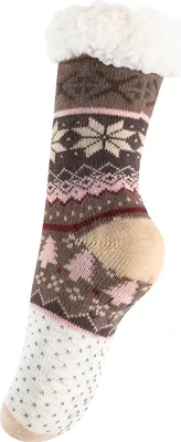 Produktbild von Yenita® Hüttensocken im Norwegerdesign mit ABS-Sohle 36-41 sand