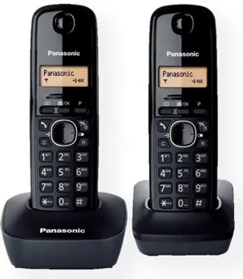 Image de Panasonic KX-TG1612FXH téléphone Téléphone DECT Identification de l'appelant Noir