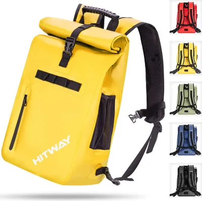 Produktbild von 3-in-1 HITWAY Fahrradtasche Wasserdichte Fahrradtasche 29L Große Kapazität Fahrrad Rücksitz Kofferraumtasche gelb