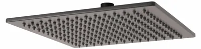 Produktbild von Kopfbrause eckig schwarz matt 25x25 cm Edelstahl