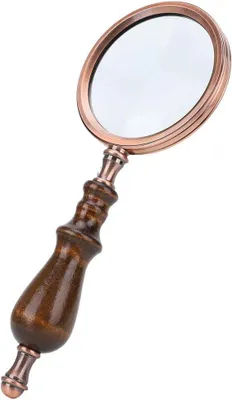 Image de Loupe en métal – Amovible – Portable – Loupe en bois grossissant 10 fois – Pour peindre des bijoux