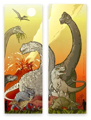 Produktbild von Dinosaurier Dino Lesezeichen 12 Stück von Palandi®