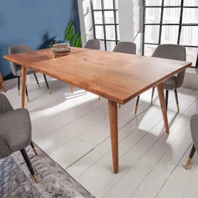 Produktbild von Invicta Interior Esstisch, MYSTIC LIVING, Massivholz Akazie natur, 160 x 76 x 90 cm, bis zu 8 Personen, 80 kg Belastbarkeit