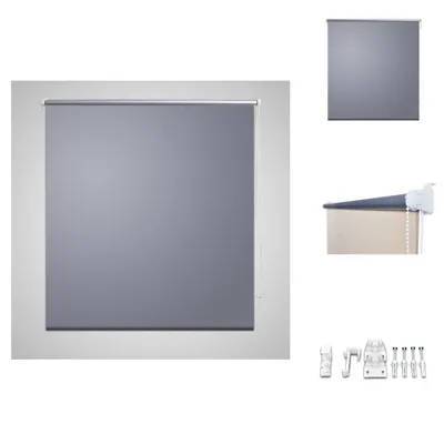 Immagine prodotto di Tenda a rullo oscurante 120 x 230 cm grigio - Tende e tende a rullo