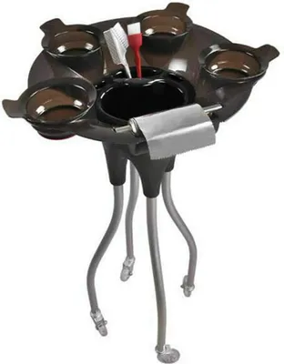 Produktbild von wózek fryzjerski 5 kg wózek serwisowy mobilny fryzjerski wózek roboczy z 4 kuwetami do koloryzacji wózek kosmetyczny wózek fryzjerski wózek do spa fryzjerski