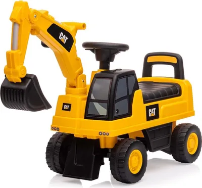 Obrázek produktu pro Dětské odrážedlo bagr se zvukem CAT Excavator Milly Mally žlutý