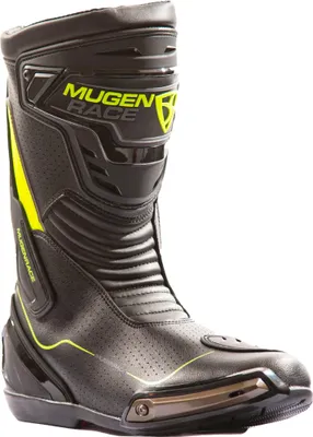 Obrázek produktu pro MUGENRACE Speed perforované motocyklové boty, černé/neonově žluté, 42