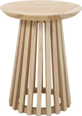 Produktbild von SIT Möbel Beistelltisch Ø 40 cm | klar lackiert | rund | Hevea & Holz-Furnier natur | B 40 x T 40 cm H 50 cm | 07107-88 | Serie BEISTELLTISCH