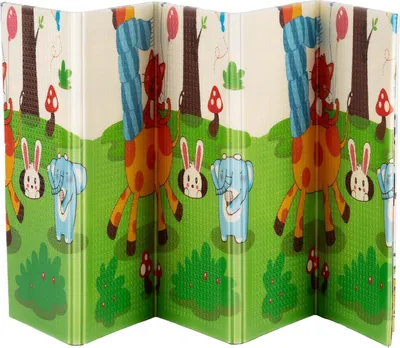 Image de Tapis d'éveil pliable pour bébé - 180 x 200 cm Tapis d'éveil - tapis en mousse souple double face imperméable - portable avec sac