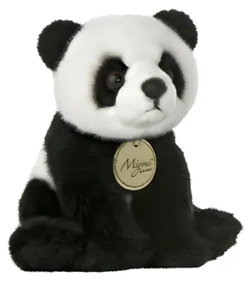 Obrázok produktu pre Aurora, 10821, MiYoni panda, 19 cm, plyšová hračka, čierna/biela