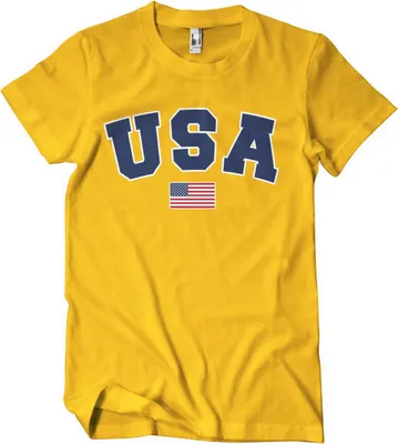 Produktbild von USA Varsity T-Shirt - XX-Large - Gold