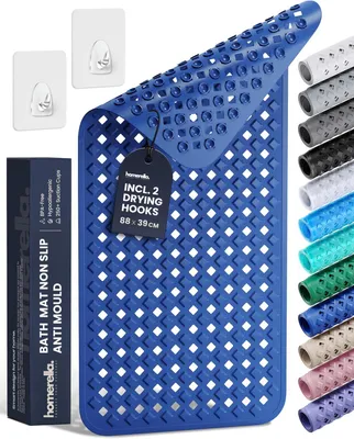 Image de Tapis de bain antidérapant, hypoallergénique, de 88x39 cm. Tapis de bain 100% sans BPA