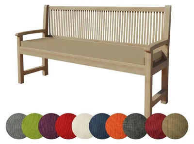 Obrázok produktu pre Polyesterový vankúš na záhradnú lavičku, 180 x 60 cm, so zipsom