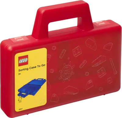 Immagine prodotto di LEGO 40870001 LEGO SORTING CASE TO GO, rosso-trasparente
