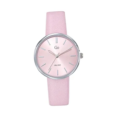 Image de Girl Only Montre femme rose analogique GO bracelet cuir D2UGO699314
