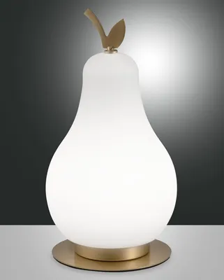Produktbild von Fabas Luce Wilma LED Tischleuchte 8W dimmbar warmweiß Weiss / Messing satiniert 3763-30-102