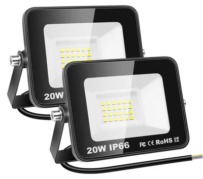 Obrázok produktu pre 2 kusy 20W LED vonkajšie osvetlenie s 2000 lumenmi