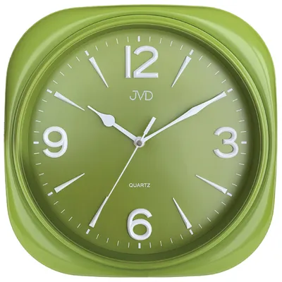Produktbild von JVD HX2444.2 Wanduhr Quarz analog grün leise ohne Ticken