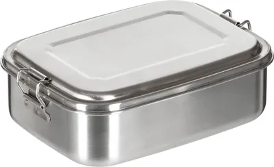 Immagine prodotto di FoxOutdoor Lunchbox, Edelstahl, circa 18 x 14 x 6,5 cm