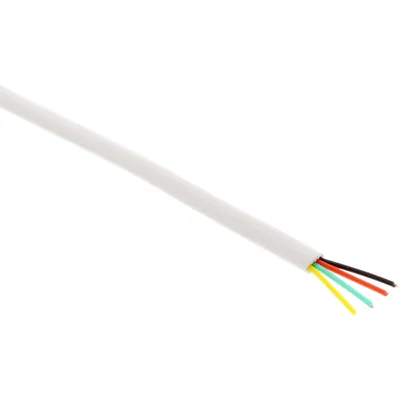 Produktbild von InLine® Modularkabel, 4adrig Flachband weiß, 100m Ring